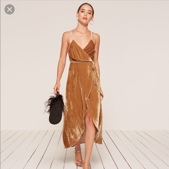 velvet reformation dress